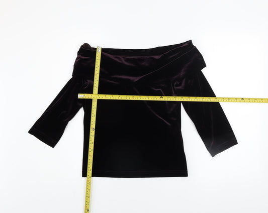 Womens UK Size L My Michelle Purple Tunic Blouse