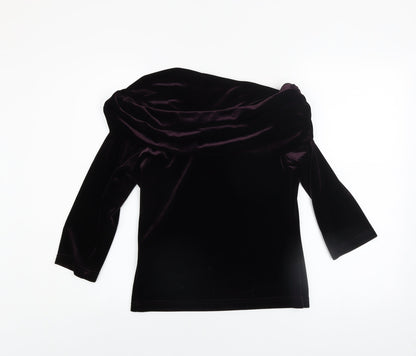 Womens UK Size L My Michelle Purple Tunic Blouse