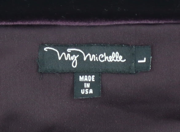 Womens UK Size L My Michelle Purple Tunic Blouse