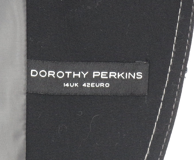 Womens UK Size 14 Dorothy Perkins Regular Black Blazer