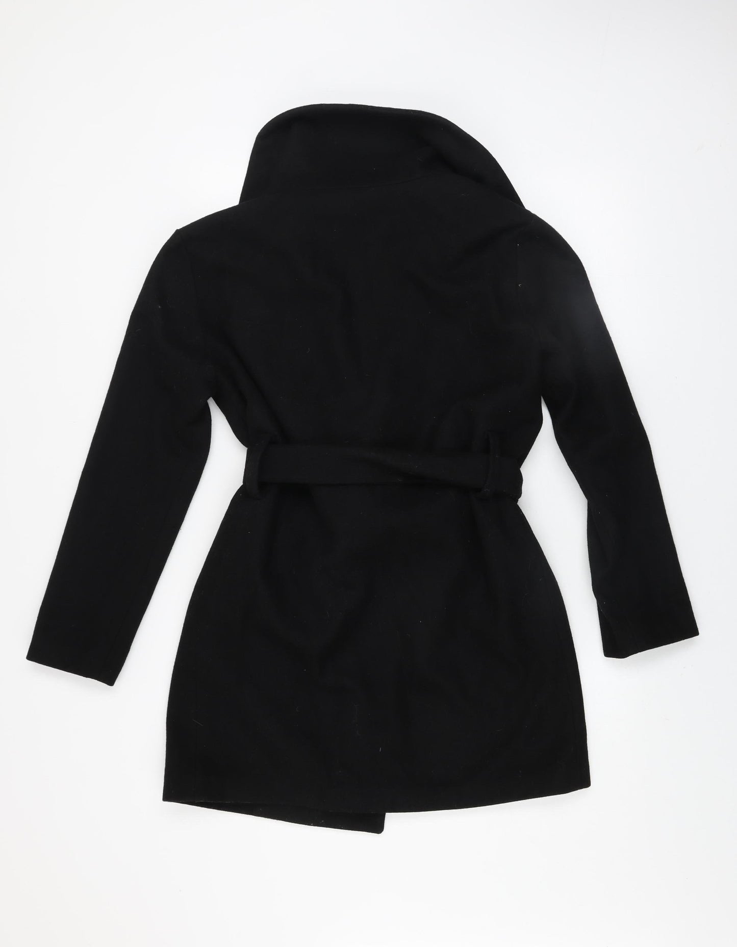 Womens UK Size XS Kaporal Black Overcoat