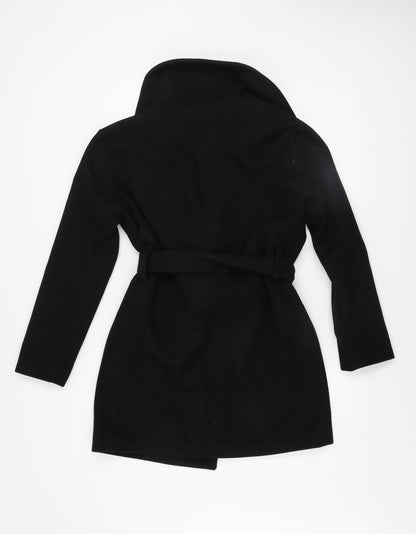 Womens UK Size XS Kaporal Black Overcoat