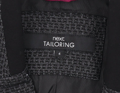 Next Women Grey Tailoring Classic Blazer Size 6 Single-Breasted