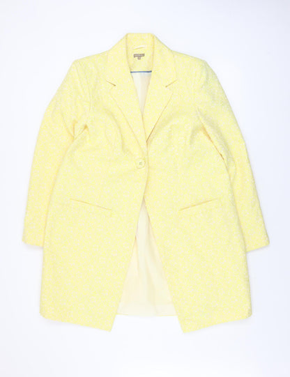 Womens UK Size 14 M&Co Boutique Yellow Blazer
