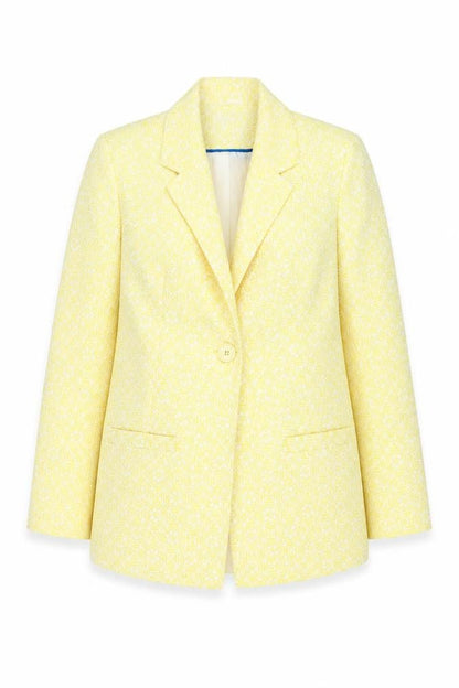 Womens UK Size 14 M&Co Boutique Yellow Blazer