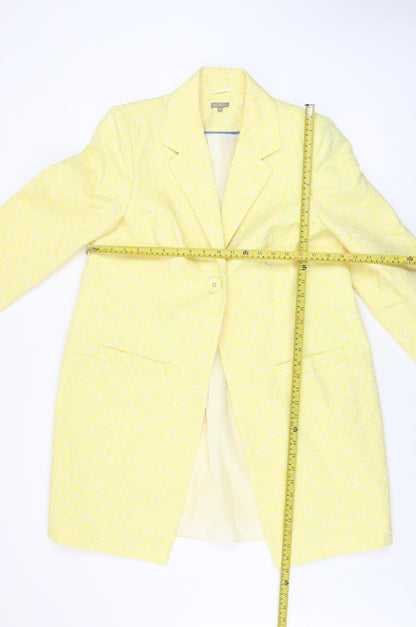Womens UK Size 14 M&Co Boutique Yellow Blazer