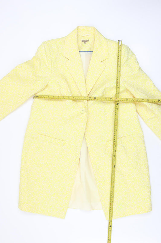 Womens UK Size 14 M&Co Boutique Yellow Blazer