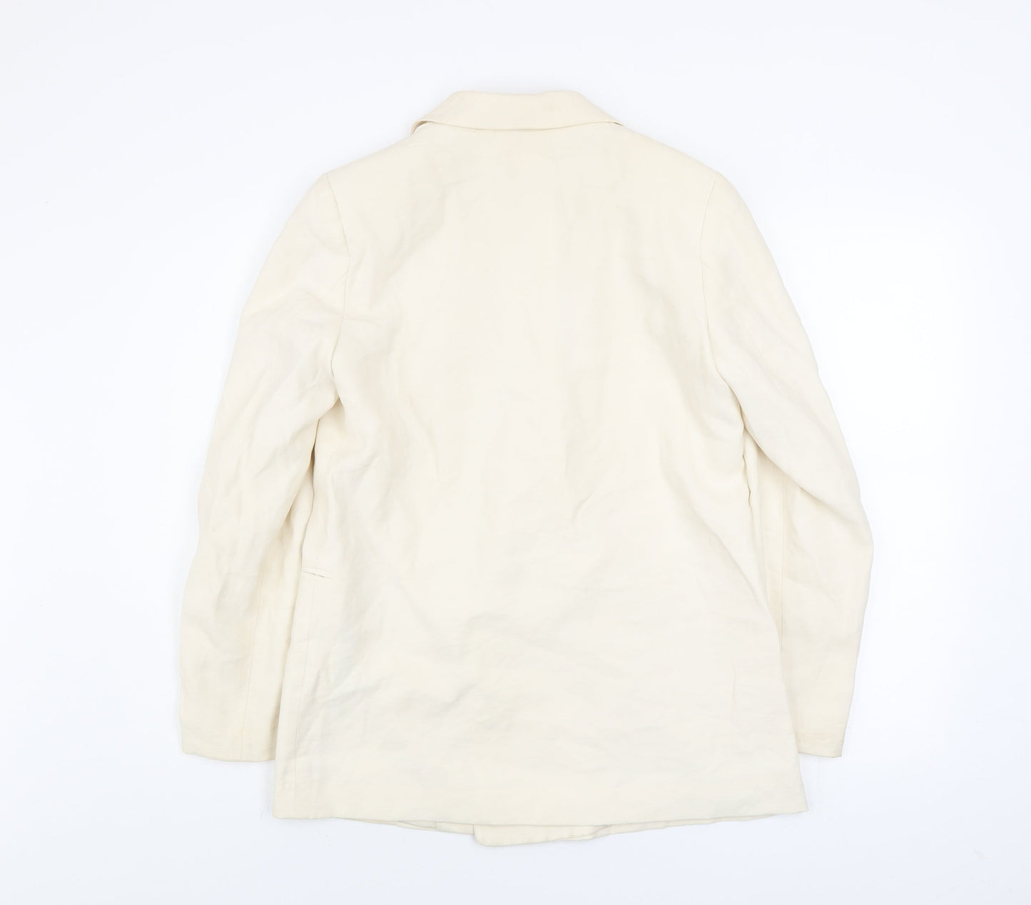 Womens UK Size 8 H&M Ivory Basic Jacket