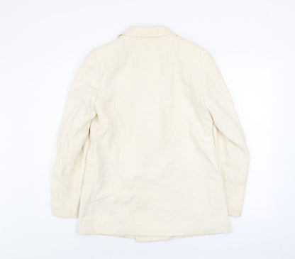 Womens UK Size 8 H&M Ivory Basic Jacket