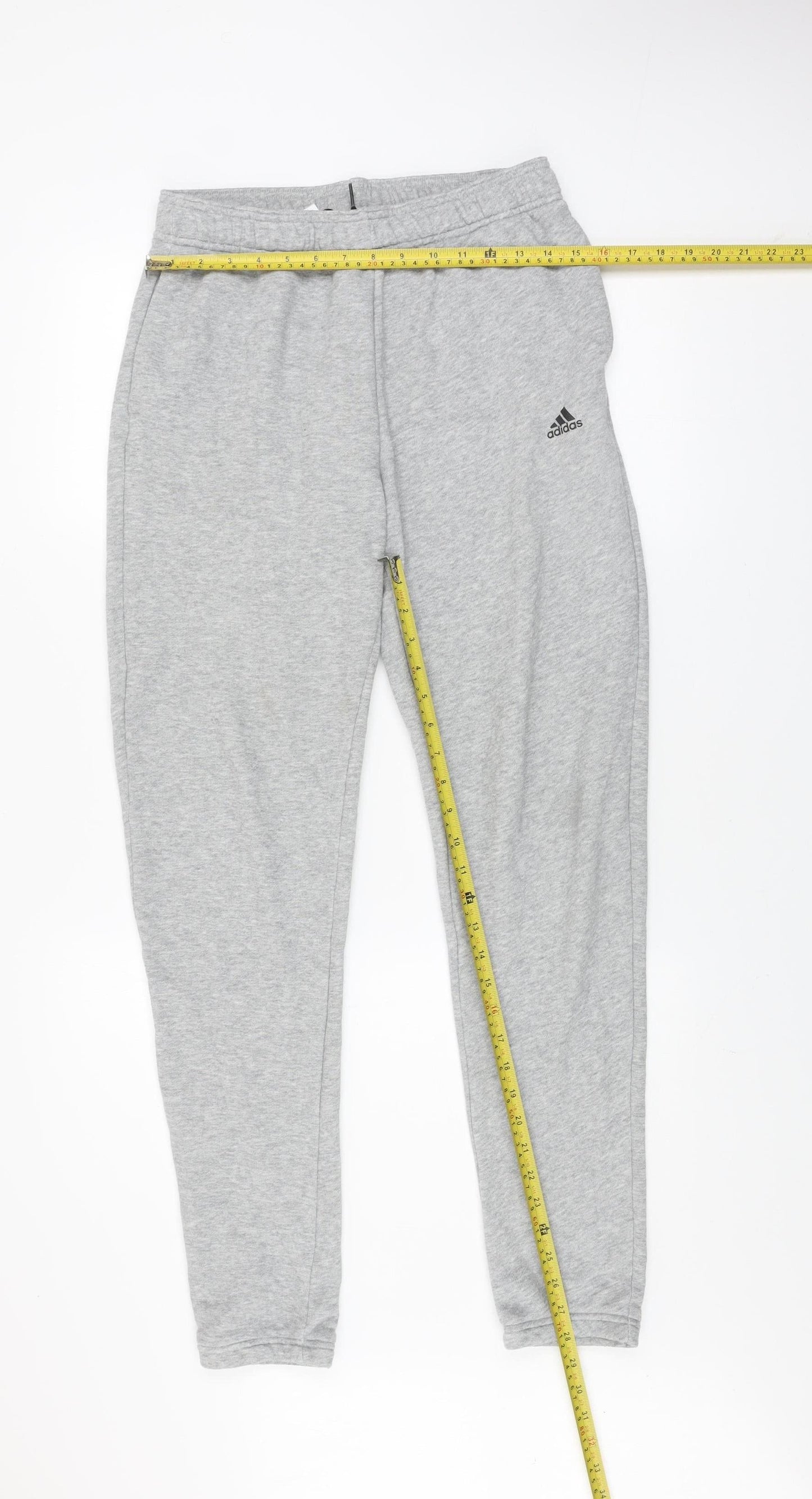Adidas Teens Grey XL Jogger Trousers Cotton Blend Activewear