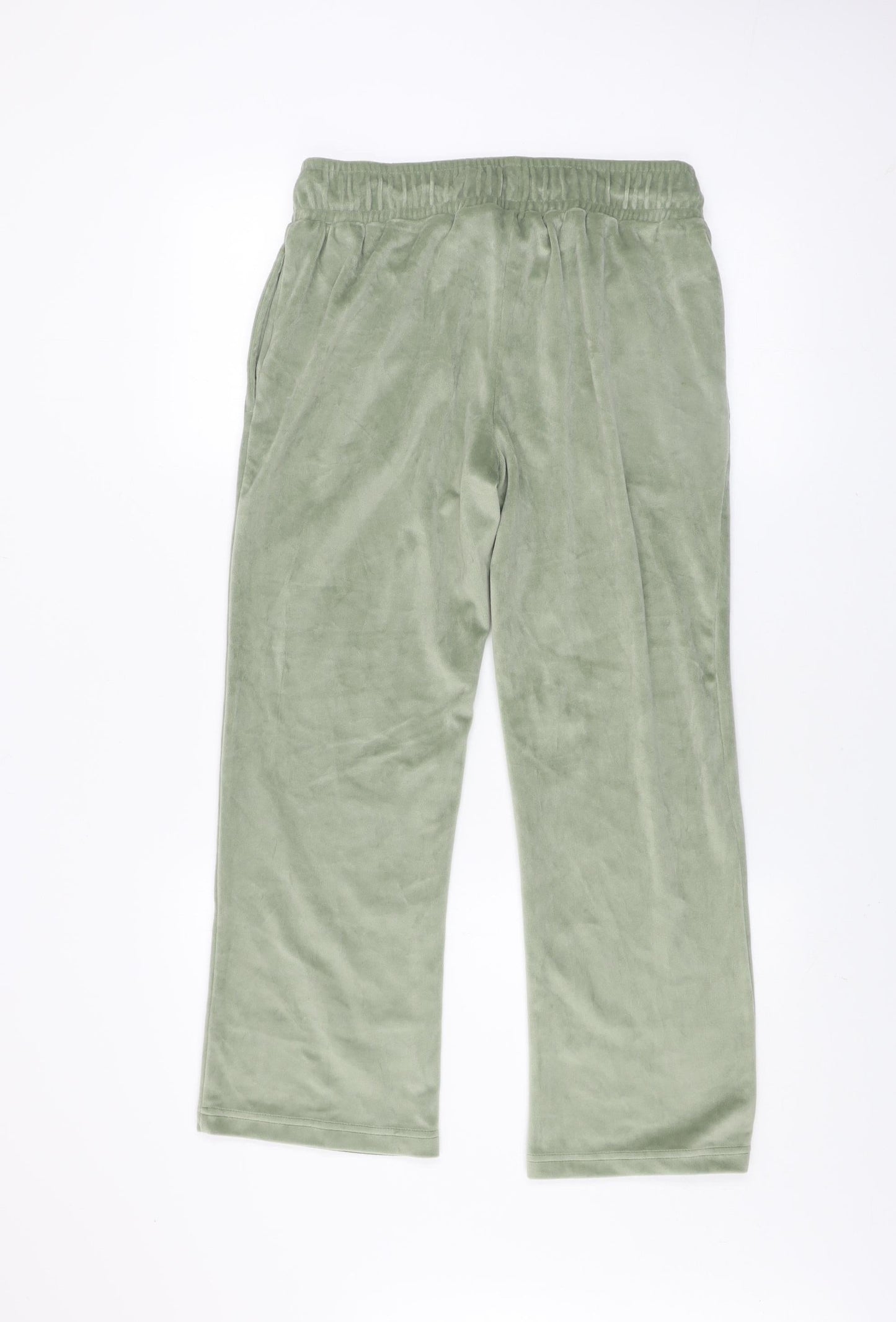 Womens UK Size 10 Cotton Traders Regular Fit Sweatpants Green Trousers