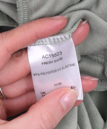 Womens UK Size 10 Cotton Traders Regular Fit Sweatpants Green Trousers