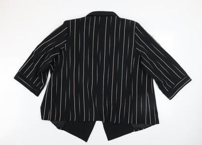 Womens UK Size 24 Personal Choice Black Basic Jacket