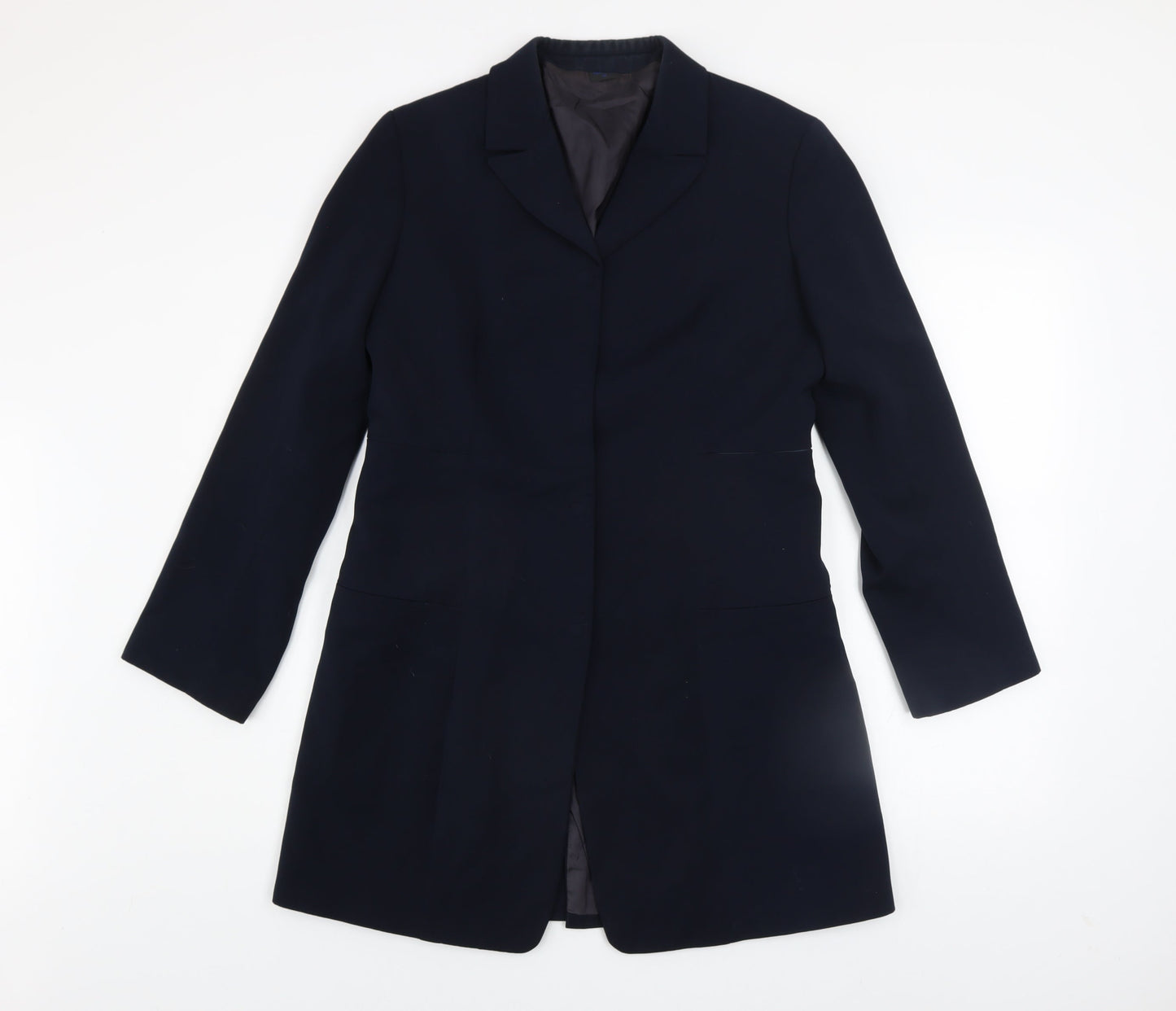 Womens UK Size 16 Marithe Francois Girbaud Black Overcoat