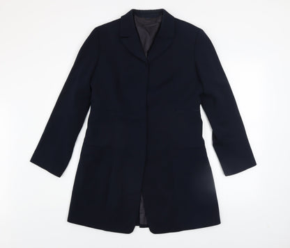 Womens UK Size 16 Marithe Francois Girbaud Black Overcoat