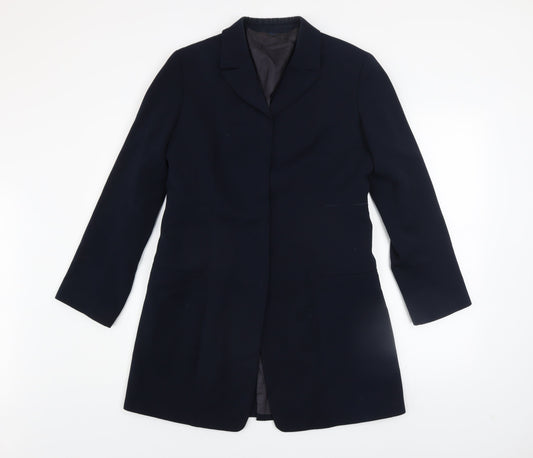 Womens UK Size 16 Marithe Francois Girbaud Black Overcoat