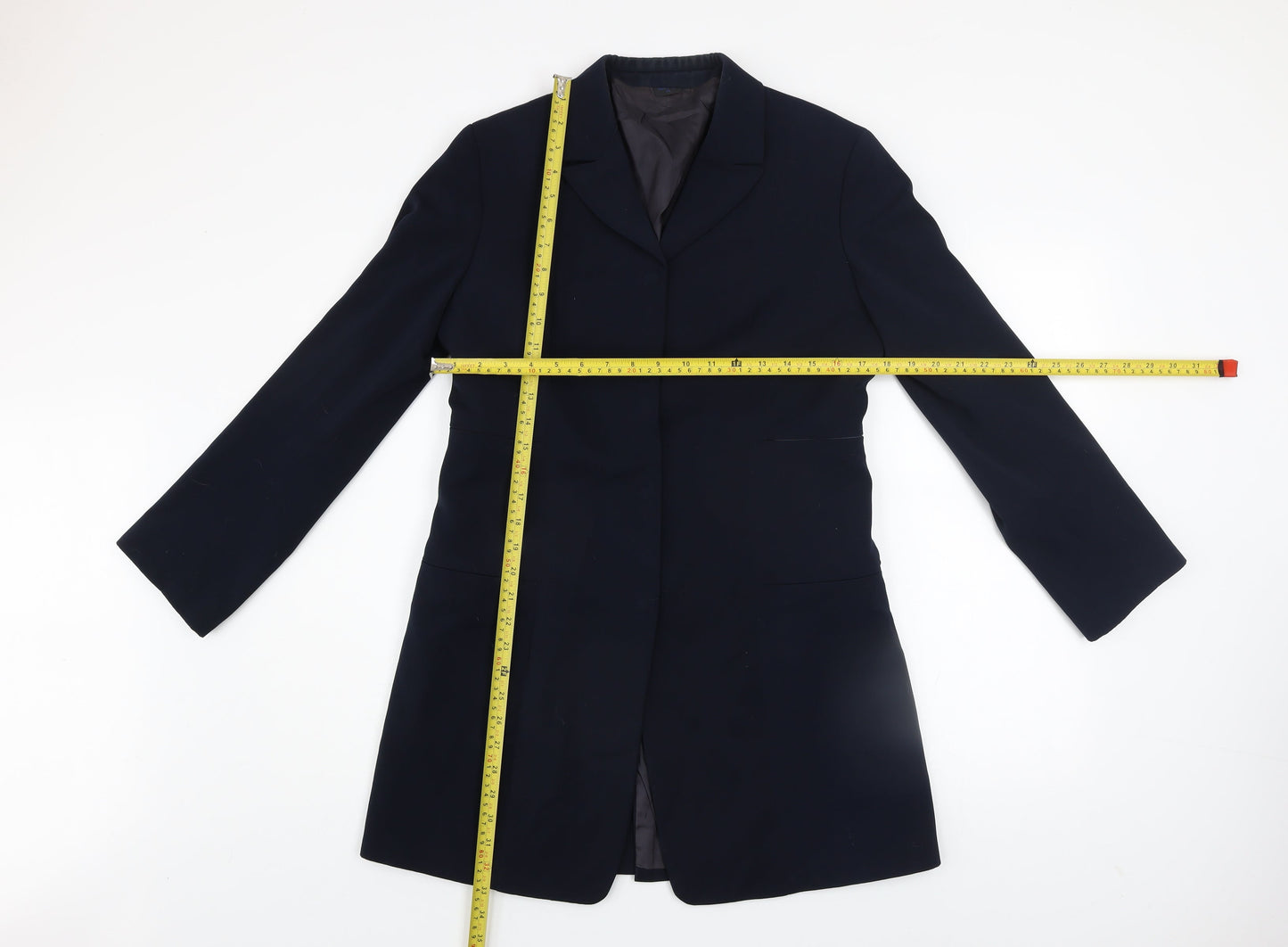 Womens UK Size 16 Marithe Francois Girbaud Black Overcoat