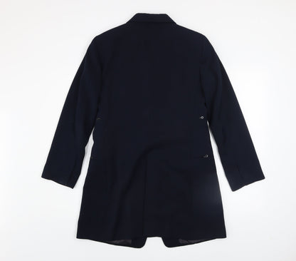 Womens UK Size 16 Marithe Francois Girbaud Black Overcoat