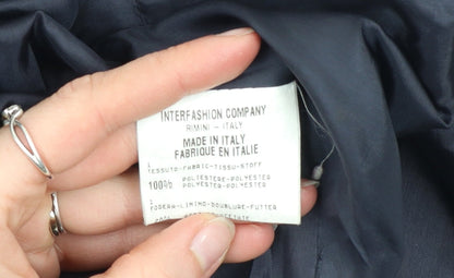 Womens UK Size 16 Marithe Francois Girbaud Black Overcoat