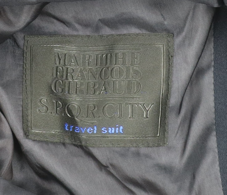 Womens UK Size 16 Marithe Francois Girbaud Black Overcoat