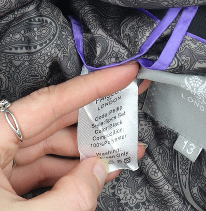 Paisley of London Boys Black 13-14 Years Formal Single-Breasted Suit Jacket