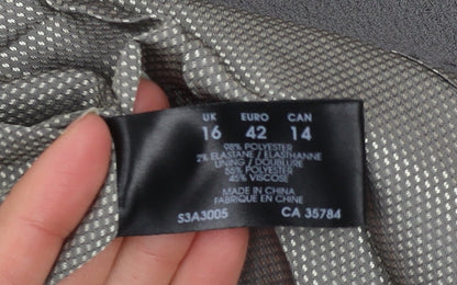 Womens UK Size 16 Planet Grey Classic