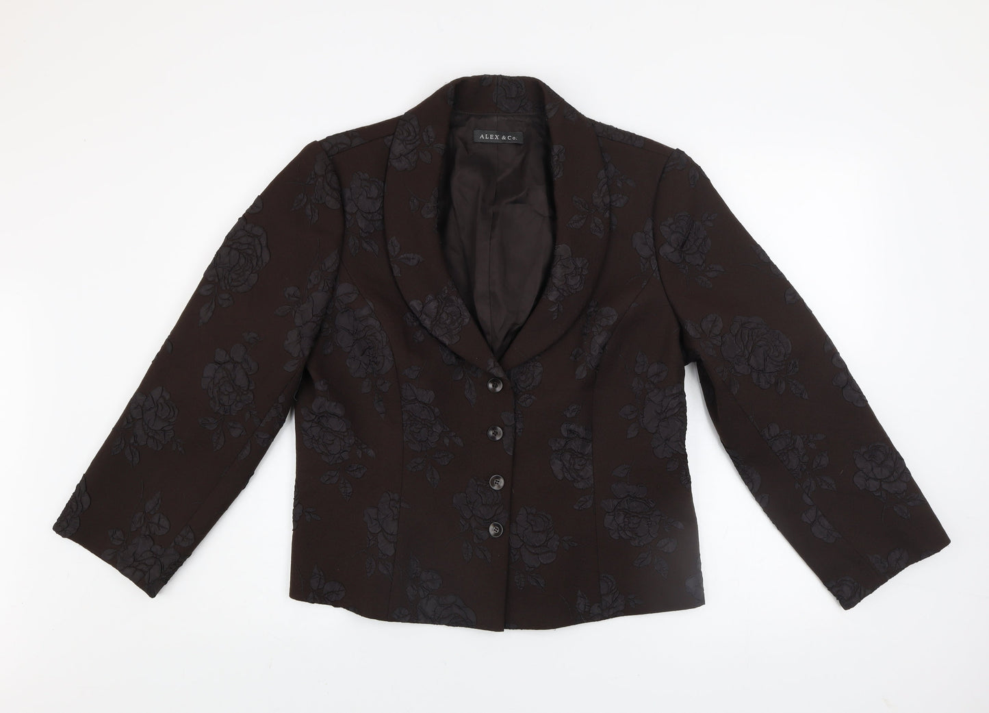 Womens UK Size  ALEX & Co. Brown Basic Jacket