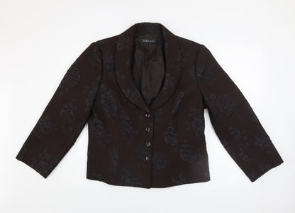 Womens UK Size  ALEX & Co. Brown Basic Jacket
