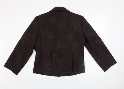 Womens UK Size  ALEX & Co. Brown Basic Jacket