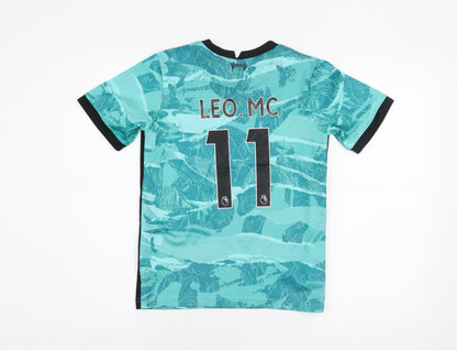 Nike Boys Blue Liverpool FC Dri-Fit Football Jersey T-Shirt 7-8 Years