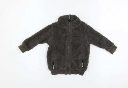 Bench Unisex Baby Brown 6-12 Months Fleece Zip Jacket – Soft & Lined
