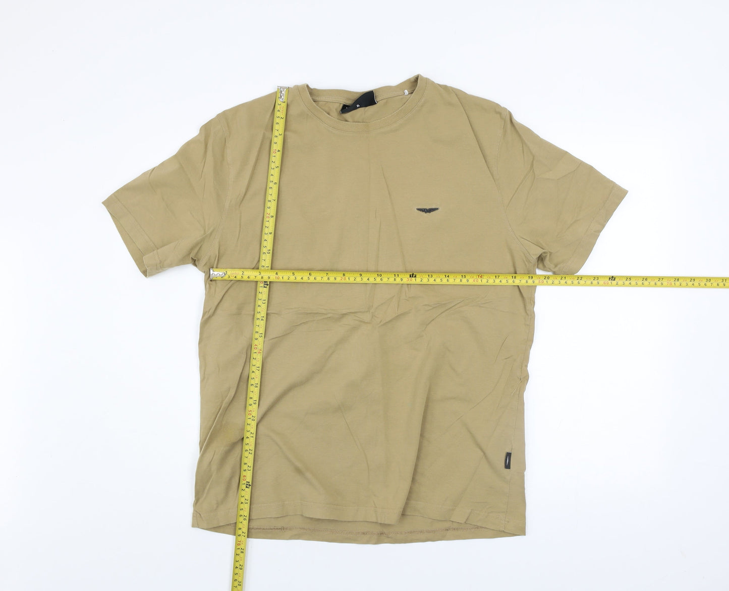 Mens UK Size XL Police Beige  T-Shirt