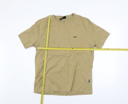 Mens UK Size XL Police Beige  T-Shirt