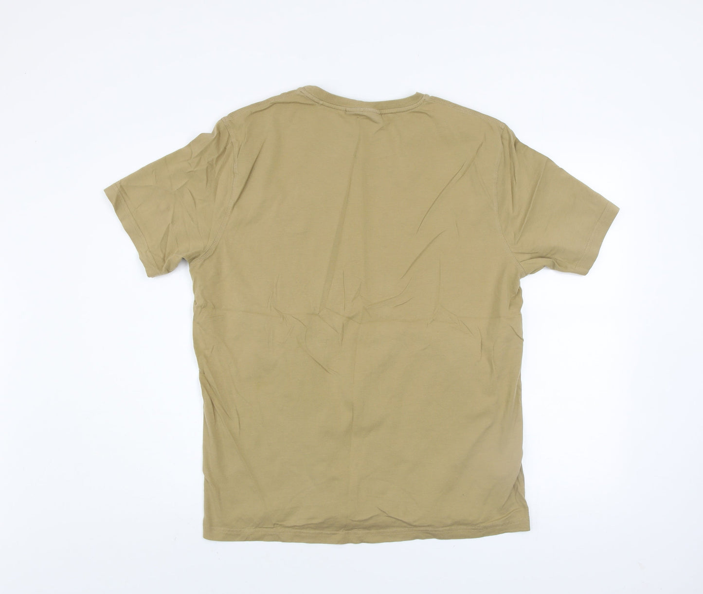 Mens UK Size XL Police Beige  T-Shirt