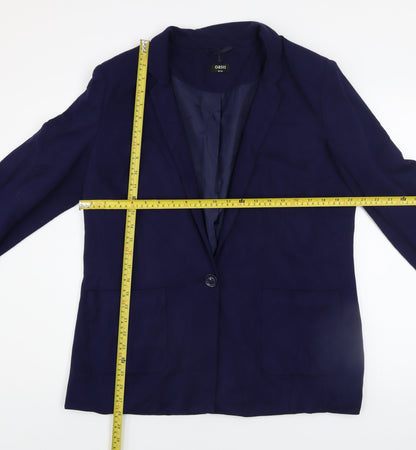 Womens UK Size 16 Oasis Blue Basic Jacket