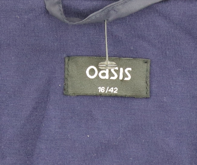 Womens UK Size 16 Oasis Blue Basic Jacket