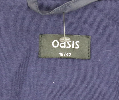 Womens UK Size 16 Oasis Blue Basic Jacket