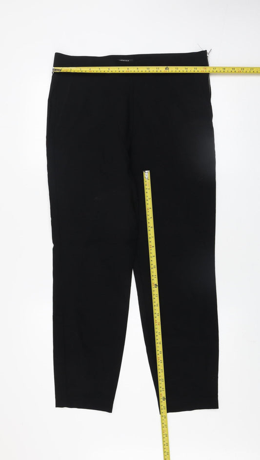 Womens UK Size 14 Et Vous Slim Fit Business Casual Workwear Black Trousers