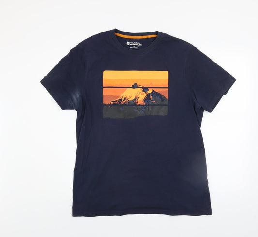 Mens UK Size L Mountain Warehouse Blue  T-Shirt