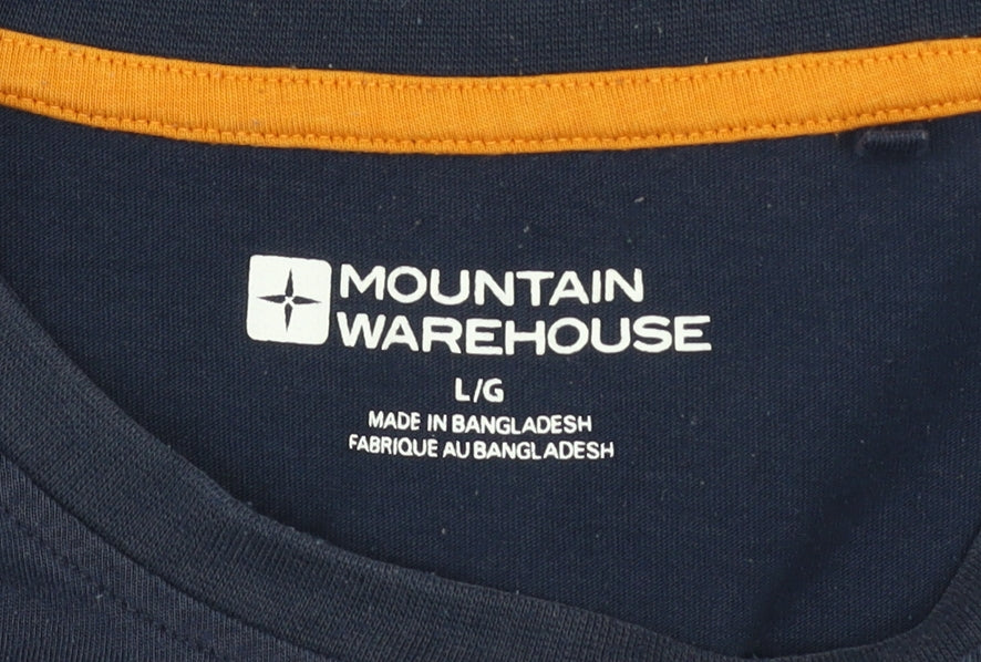 Mens UK Size L Mountain Warehouse Blue  T-Shirt