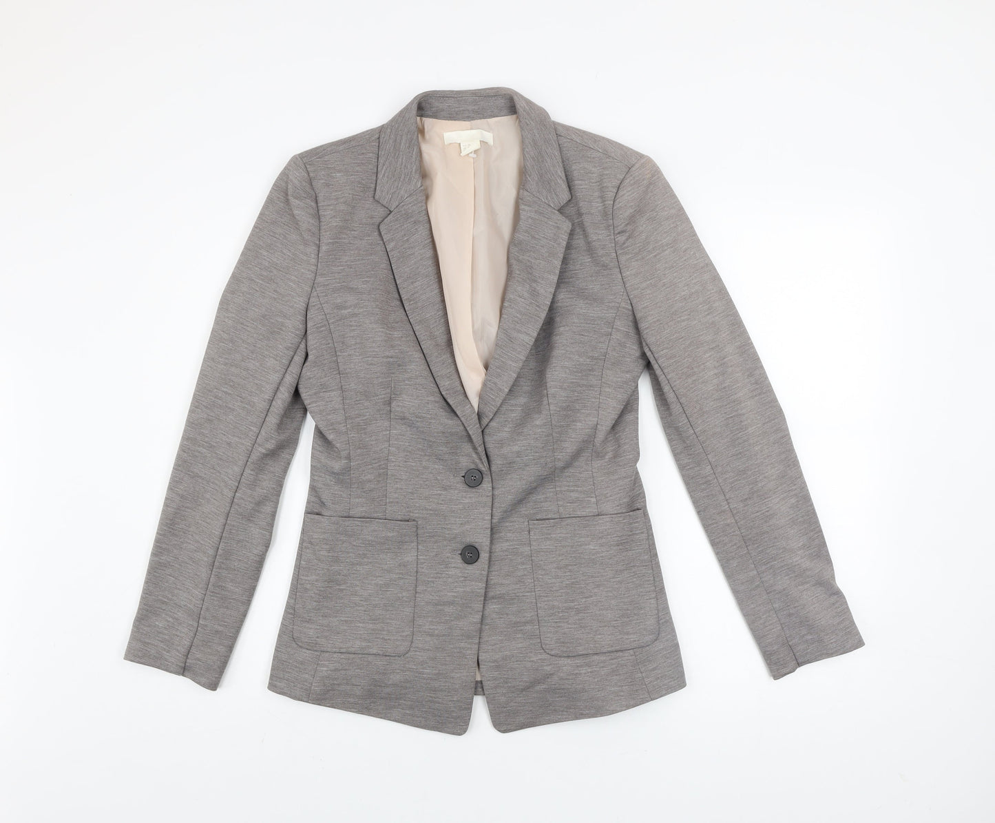 Womens UK Size 10 H&M Grey Basic Jacket