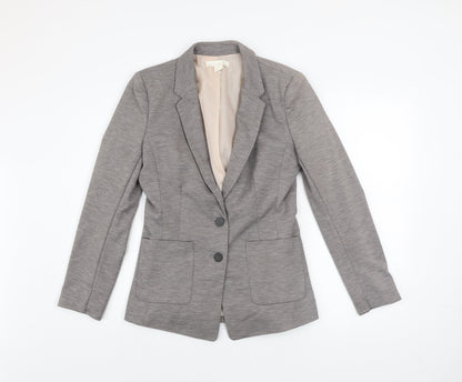 Womens UK Size 10 H&M Grey Basic Jacket