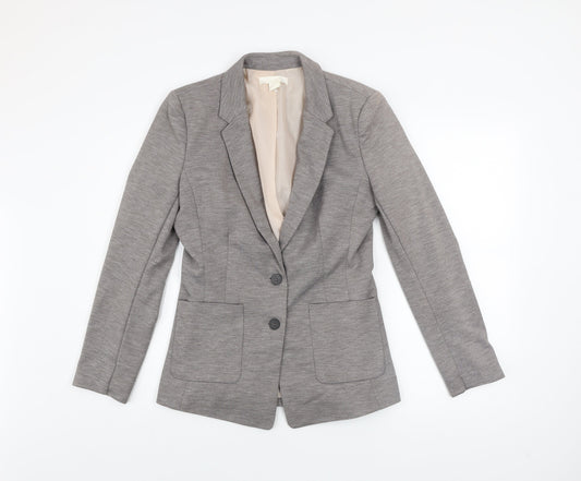 Womens UK Size 10 H&M Grey Basic Jacket