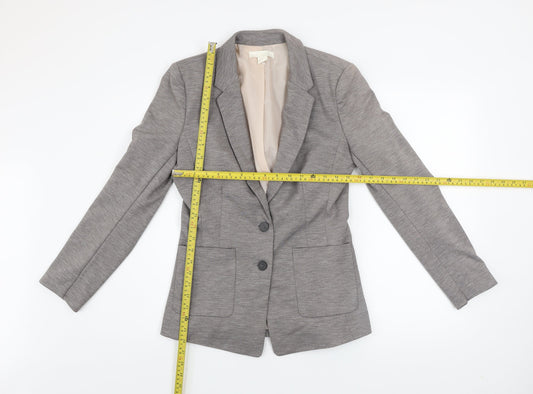 Womens UK Size 10 H&M Grey Basic Jacket