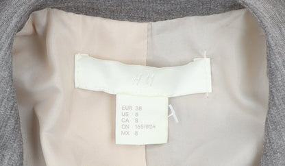 Womens UK Size 10 H&M Grey Basic Jacket
