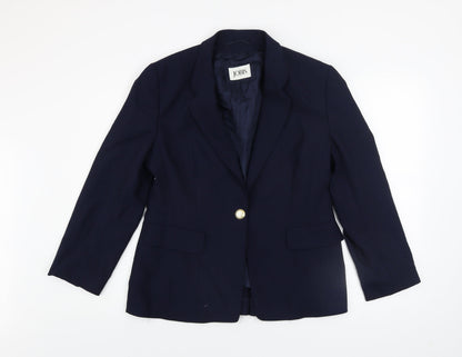 Womens UK Size 10 Jobis Blue Blazer