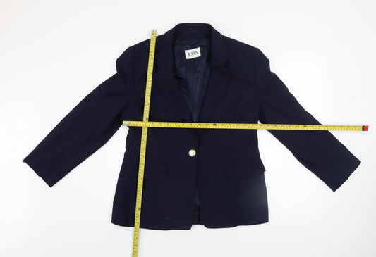 Womens UK Size 10 Jobis Blue Blazer