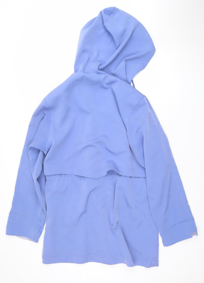 Womens UK Size 10 Silkana Nuage Blue Rain Coat
