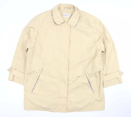 Womens UK Size 18 Compliments Beige Rain Coat