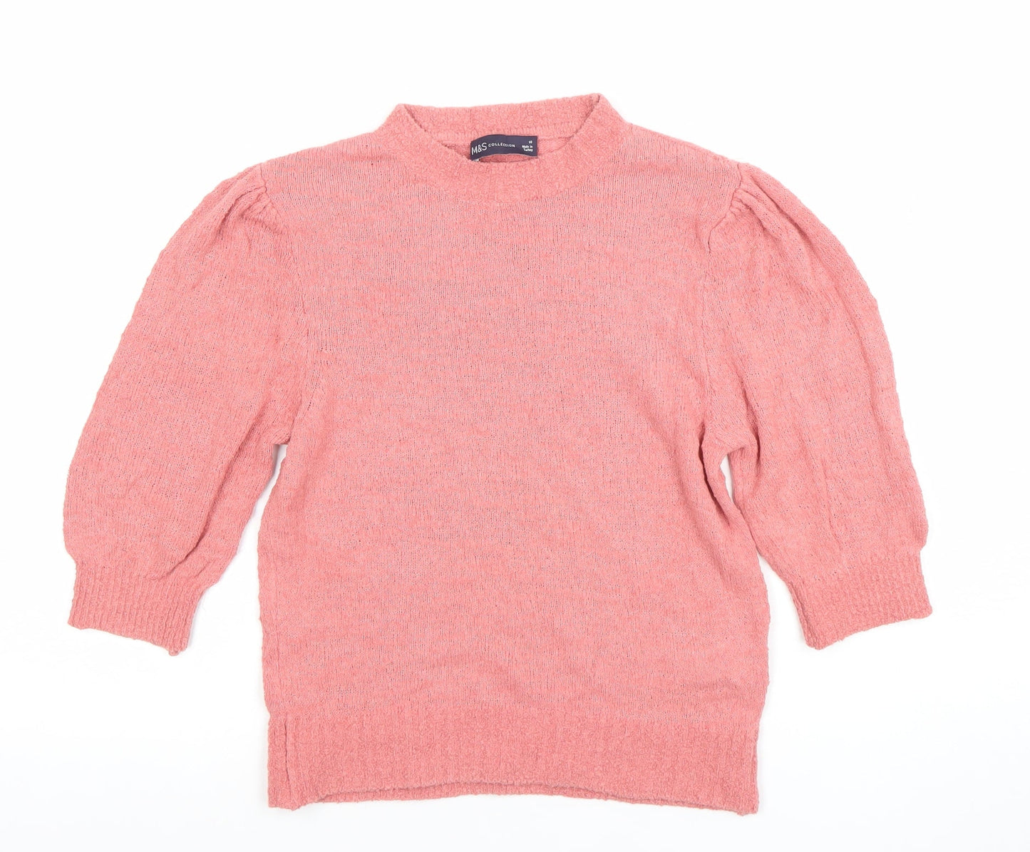Womens UK Size 10 Marks and Spencer Pink Pullover Jumper